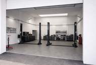 Große Halle, Werkstatt mit Lichtkuppel, Sektionaltor 5m breit, 4,30m hoch und WC, inkl. PKW Parkplatz und 2 Hebebühnen PROVISIONSFREI!!!