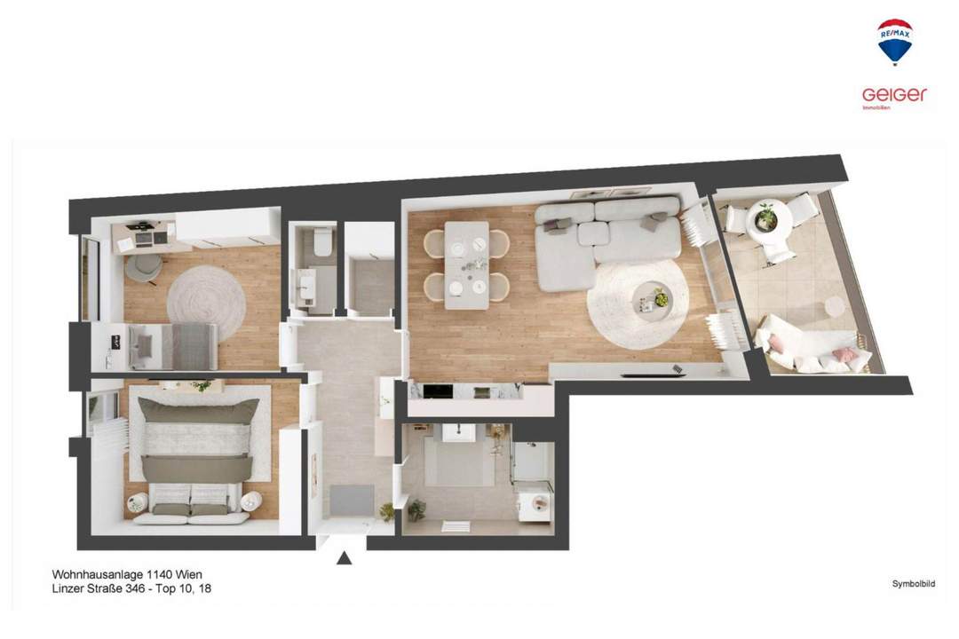 Neubau Erstbezug 1140 | 3 Zimmer | Loggia | PROVISIONSFREI