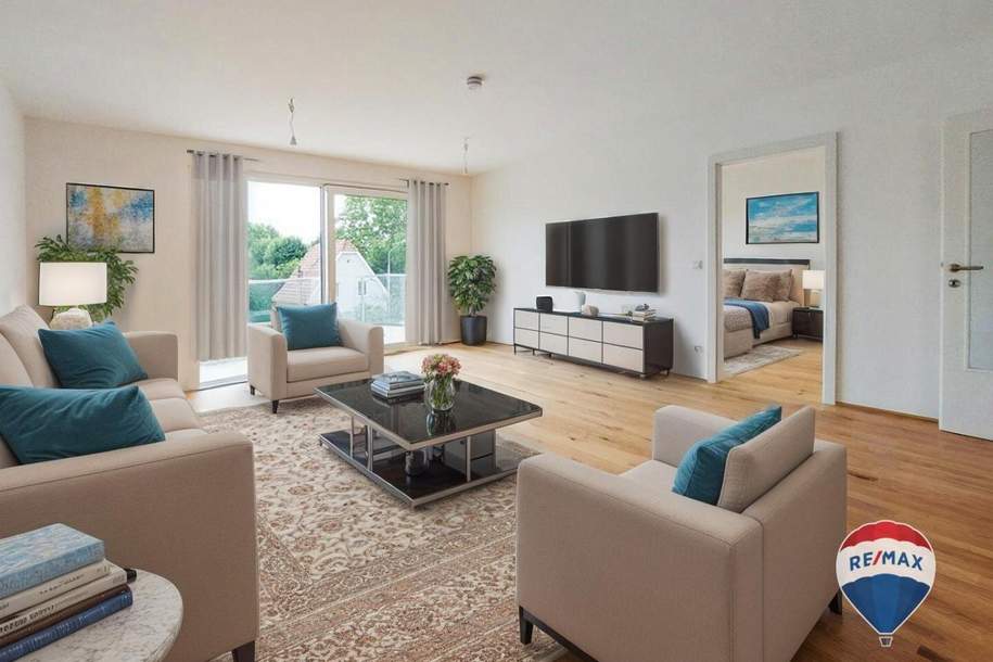 Erstbezug | Geräumige 2-Zimmer-Wohnung | Hochwertiges Neubauprojekt, Wohnung-kauf, 479.900,€, 1220 Wien 22., Donaustadt