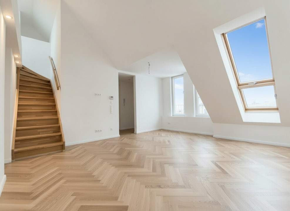 Erstbezug nach Sanierung - Dachgeschossmaisonette mit West-Seitig Terrasse - Klimaanlage vorhanden
