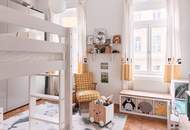 Balkon-Altbauwohnung 3 Zi und 21m² Balkon in Hofruhelage