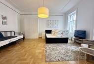 OPERNRING, STAATSOPER, klimatisierte 106 m2 Altbau, 3 Zimmer, Möblierung möglich, Extraküche, 2 Bäder, 4. Liftstock