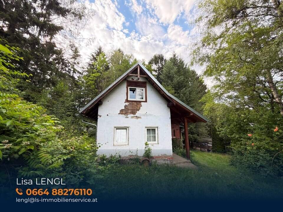 Stark sanierungsbedürftiges Häuschen mit 3.070 m² großem Grundstück in idyllischer Lage in Rohrbach an der Lafnitz!