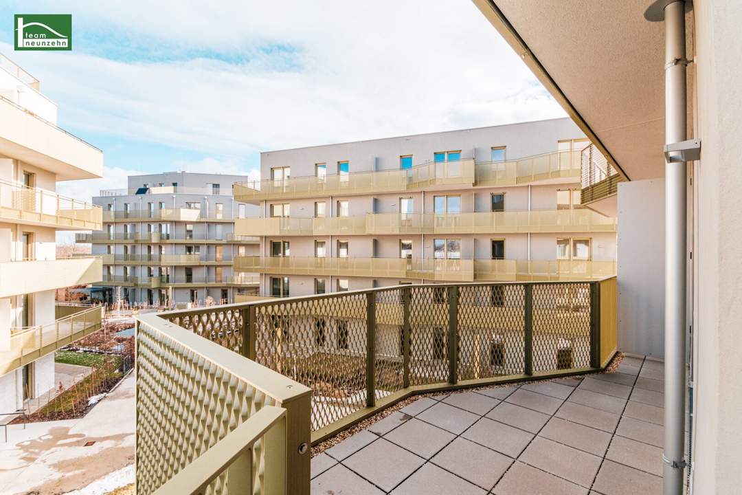 Begehrtes Neubauprojekt im Niedrig-Energie-Standard im grünen Hirschfeld - geräumige 2.Zimmer mit Balkon- Provisonsfrei! (Nettopreis)