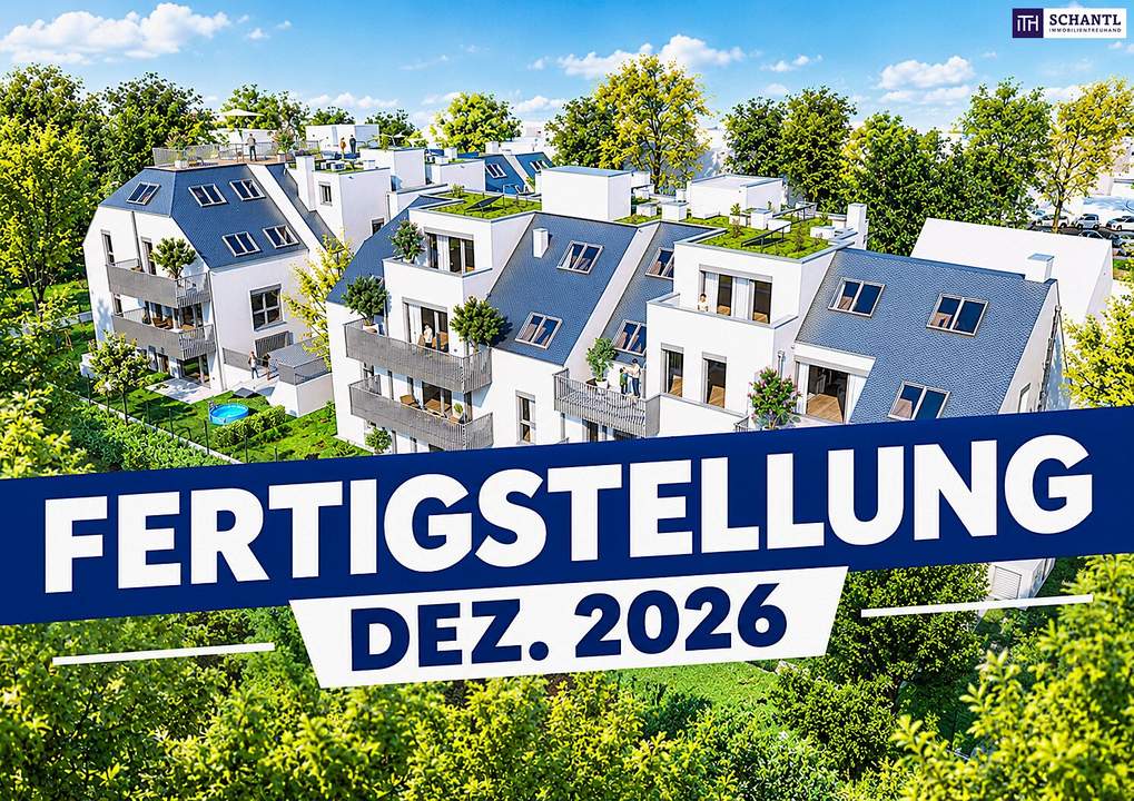 SCHWARZLAKENAU | Direkt am grünen Park | Neubauwohnungen mit Wärmepumpe & PV-Anlage | ÜBERGABE steht kurz bevor! (Marchfeldkanal, Neue Donau)