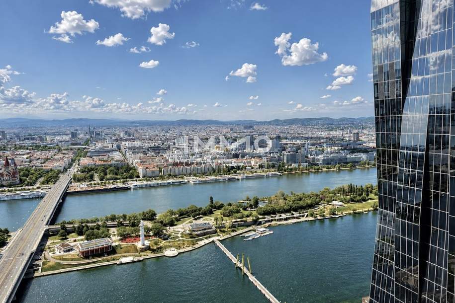 Above the Skyline – Signature Corner Residence mit zwei Loggien und freiem Südblick über ganz Wien - DC2, Wohnung-miete, 1.100,00,€, 1220 Wien 22., Donaustadt
