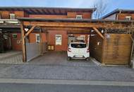 Modernes Eckreihenhaus mit Garten und Doppelcarport in beliebter, sonniger Siedlungslage