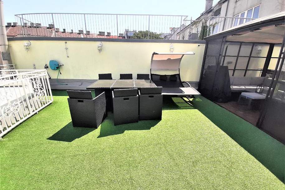 TRAUMHAFTE 3-Zimmer-Wohnung - 60 m² DACHTERRASSE - RUHELAGE - TOPZUSTAND!, Wohnung-kauf, 359.000,€, 1170 Wien 17., Hernals