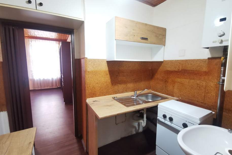 Praktisch für Singles. 1 Zimmer, renovieren / sanieren. Auch Sofortbezug., Wohnung-kauf, 121.000,€, 1170 Wien 17., Hernals