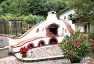 Ein-/Zweifamilienhaus mit Donaublick, Terrasse u. Garten, eigene Bootanlegestelle gegenüber