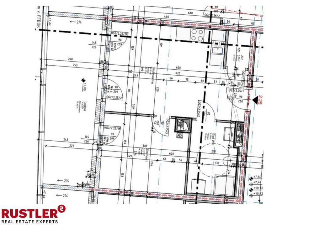 Schöne 2-Zimmerwohnung mit herrlich großer LOGGIA!