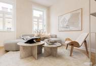 Innenarchitektonisch gestaltete 2-Zimmer-Musterwohnung mit Wohnküche und Terrasse