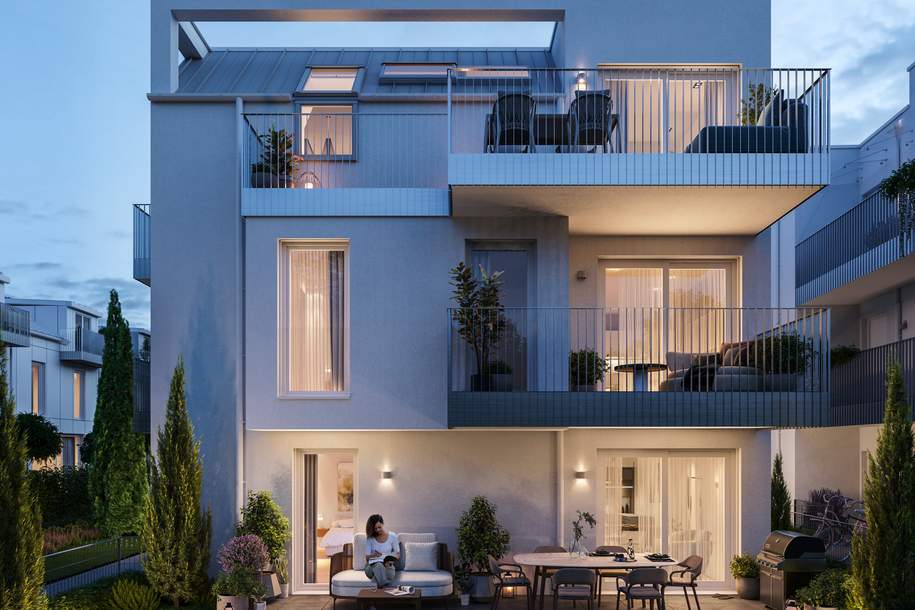 Sonnendeck: 50 m² DG-Apartment mit fast 12 m² Terrasse. Nähe Strandcafé Alte Donau, Wohnung-kauf, 479.000,€, 1220 Wien 22., Donaustadt