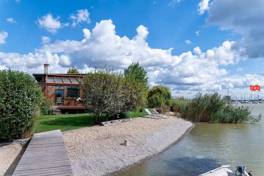 Exklusives Seehaus in vorderster Reihe, Haus-kauf, 1.080.000,€, 7093 Neusiedl am See