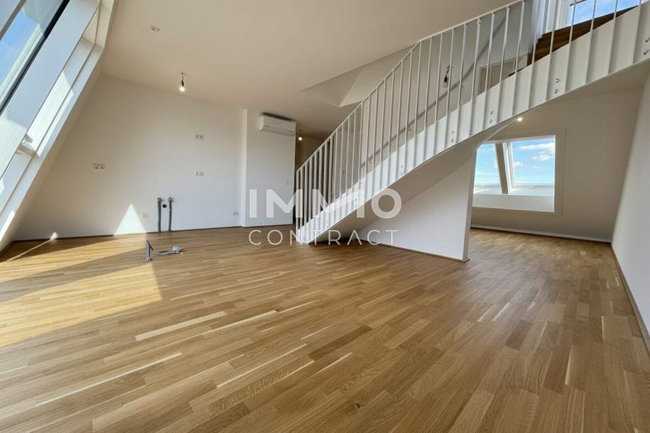 Luxuriöse Dachgeschoßwohnung mit privatem Liftzugang und Panorama-Dachterrasse, Wohnung-kauf, 259.500,€, 1210 Wien 22., Donaustadt