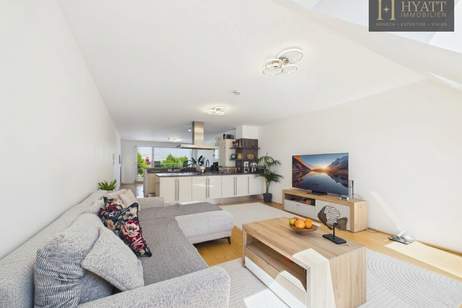 "BIETERVERFAHREN" 3-Zimmer-Maisonette mit 42 m² Freiflächen | inkl. Garage | Fernblick & modernes Wohngefühl | Open House - So. 27.09.2026, Wohnung-kauf, 450.000,€, 1220 Wien 22., Donaustadt