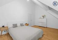 Ein Nest zum Verlieben – Wunderschöne 3-Zimmer-Dachgeschosswohnung mit sonniger Terrasse nahe U1 Kagraner Platz