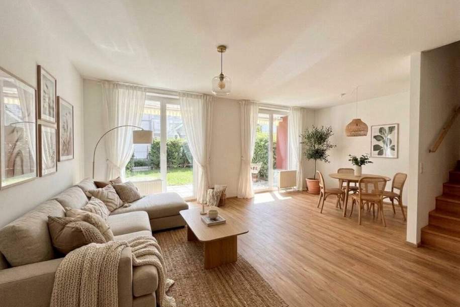 100 m² Wohngefühl auf zwei Ebenen | 4-Zimmer-Gartenmaisonette mit Südterrasse und Balkon | Inklusive Tiefgaragenstellplatz!, Wohnung-kauf, 365.000,€, 2700 Wiener Neustadt(Stadt)