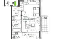Ruhig gelegene, hofseitige 2-Zimmer-Neubauwohnung mit Balkon in der Gentzgasse ab 1.5.26 verfügbar!