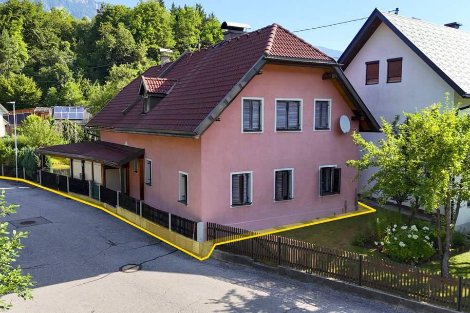 Sonniges Zuhause mit Potenzial – Haus mit Stadl, Garten und Top-Anbindung in Arnoldstein, Grund und Boden-kauf, 370.000,€, 9601 Villach Land