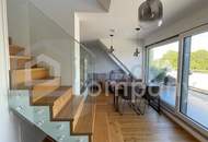 Dachgeschossmaisonette mit einer Traumterrasse und vollmöblierter Küche