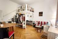 Unbefristete Loggia-Wohnung im 7. Bezirk mit Hochwertige maßgefertigtes Hochbett vom Tischler
