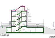 TOLLES PROJEKT II BAUGENEHMIGT II 6 MODERNE REIHENHÄUSER II TIEFGARAGE FÜR 12 PKW II ERZIELBARE WNFL GEWICHTET ca. 957,47m² II AM KIERLINGBACH