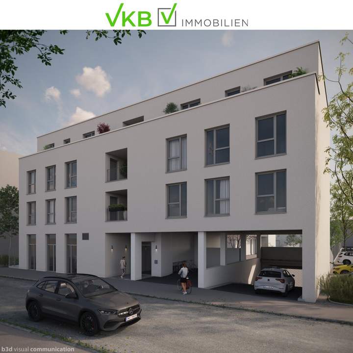 Neubau-Kleinwohnung mit ca. 50 m² + 23,03 m² Terrasse -Mietbeginn ca. Oktober 2023