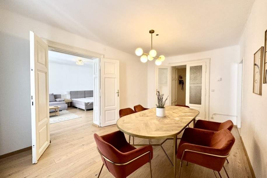 Ruhige Lage in autofreier Gasse! Voll möblierte 3-Zimmer-Wohnung im 4. Liftstock!, Wohnung-miete, 2.099,00,€, 1010 Wien 1., Innere Stadt