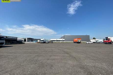 bis zu 2500m² Abstellfläche oder Stellplätze für LKW oder Bus mit geräumiger Umkehrmöglichkeit zur Vermietung "Super Lage" Nähe zur Autobahnauffahrt S1, Gewerbeobjekt-miete, 4.800,00,€, 2333 Bruck an der Leitha