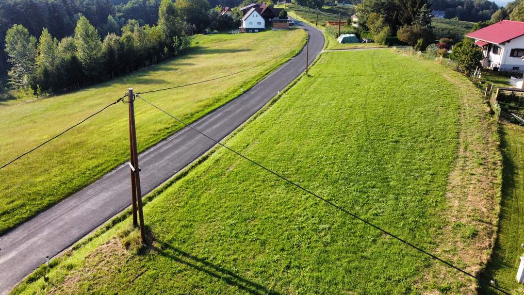 Sonniges Baugrundstück mit Aussicht ins Grüne in Sankt Stefan ob Stainz!