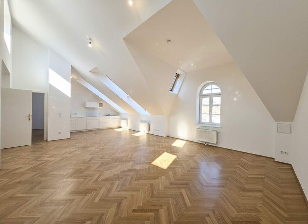 Unbefristeter Dachterrassen-Traum - 3,5-Zimmer-DG-Wohnung mit 3 Terrassen - Wohnen über den Dächern von Josefstadt - Florianigasse