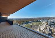 Leben wie im Luxus-Hotel mit Roof-Top-Pool und Concierge-Service - Unverbaubarer Weitblick über den Grünen Prater vom 25. Stock