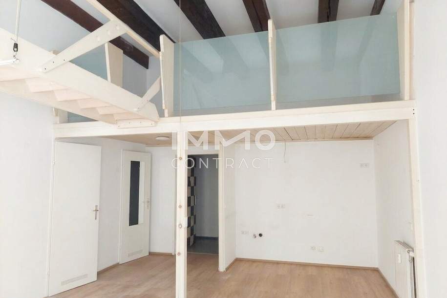 Hübsche 41m² Wohnung mit Galerieraum in Steyr-Wehrgraben, Wohnung-miete, 592,69,€, 4400 Steyr(Stadt)