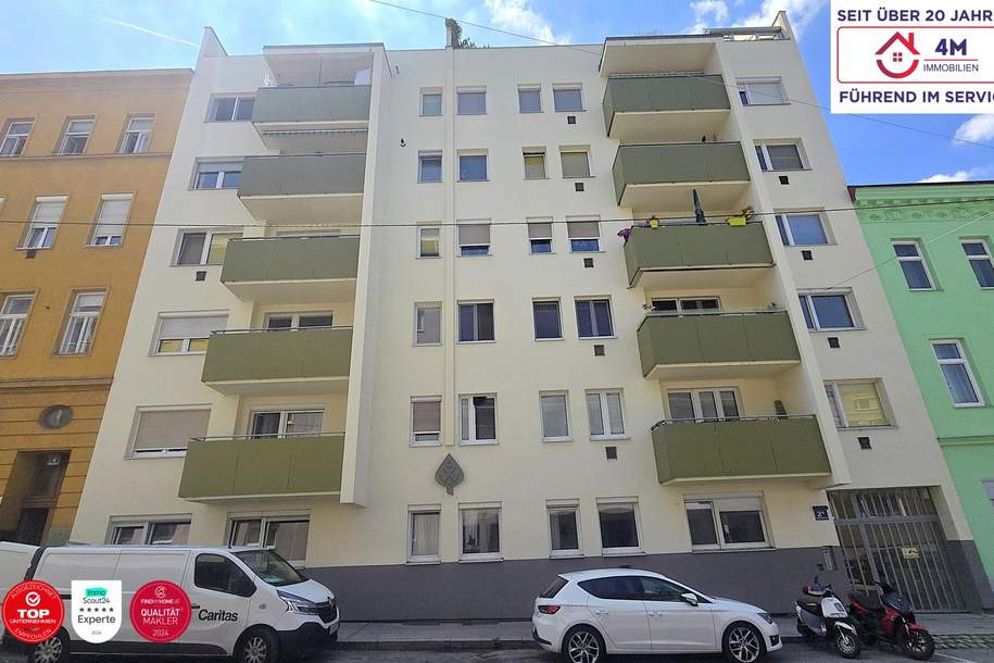 200 m von U1(Troststraße) 3-Zimmer-Neubauwohnung mit Balkon, Wohnung-miete, 1.507,60,€, 1100 Wien 10., Favoriten