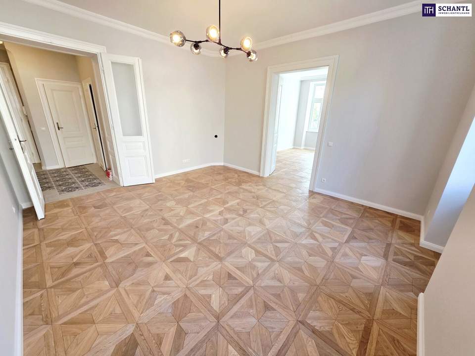 Ihr neuer Praxis-Standort! Wiener Klassik vom Feinsten! Frisch saniertes Altbaujuwel + Flügeltüren + Stuck + Perfekt aufgeteilte 3 Zimmer! Qualität die man sieht!