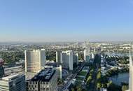 44. Etage: 2 Zimmerwohnung - High in the Sky! - Doorman, Gym, Pool UND den schönsten Ausblick auf Kahlenberg