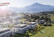 BAUSTART ERFOLGT - PROVISIONSFREI FÜR DEN KÄUFER! Helle 3 Zimmer Wohnung mit ca. 21m² Balkon, Garage, Lift zwischen Mondsee und Irrsee - BAURECHTOBJEKT