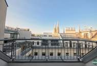 Klimatisierte 4-Zimmer DG-Maisonette mit Terrasse nahe Schottentor (optional mit PKW-Stellplatz)
