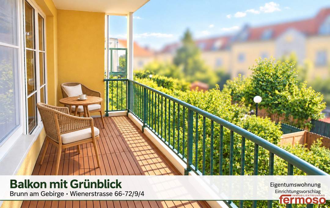 Ruhige & Moderne 2-Zi-Wohnung in Brunn am Gebirge mit Balkon, Garage & Klimaanlage – € 295.000