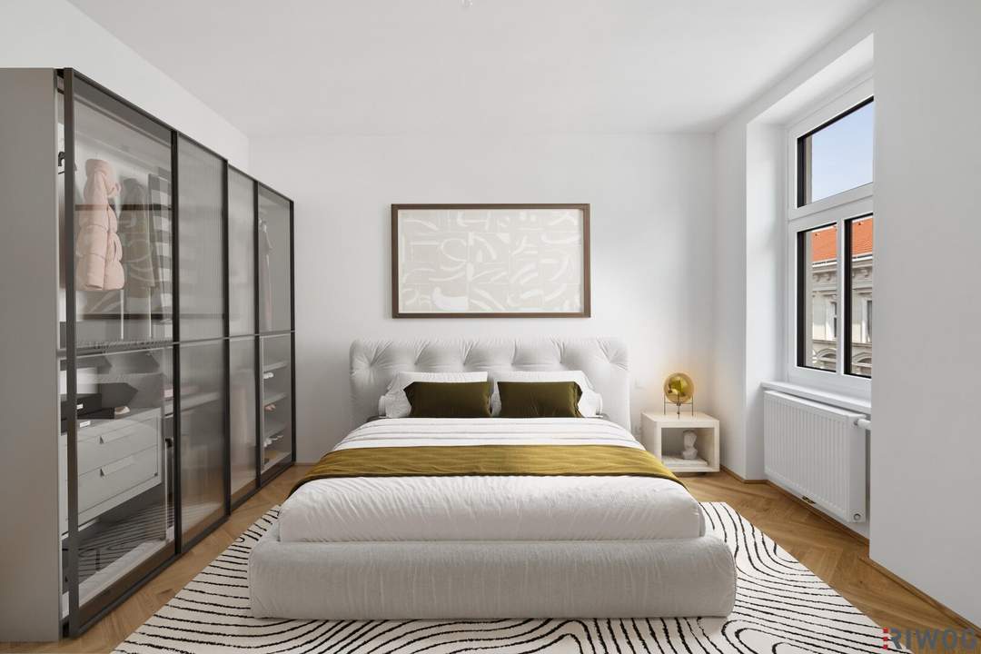 INITIATIVE TOP 100 - RAUS AUS GAS | perfekt geplante 3-Zimmer Altbauwohnung mit Balkon nahe dem Augarten | Top 2/8