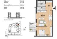 AKTION 1 MONAT MIETZINSFREI! - Hochwertige 2-Zimmer-Wohnung mit Balkon in Innenhofruhelage!