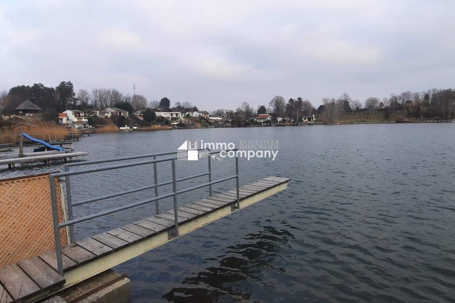 Sommerpreis! Hauptwohnsitz + Bungalow mit Wärmepumpe + Wintergarten + Seezugang + Klima für einen attraktiven Preis, Haus-kauf, 164.900,€, 2492 Wiener Neustadt(Land)