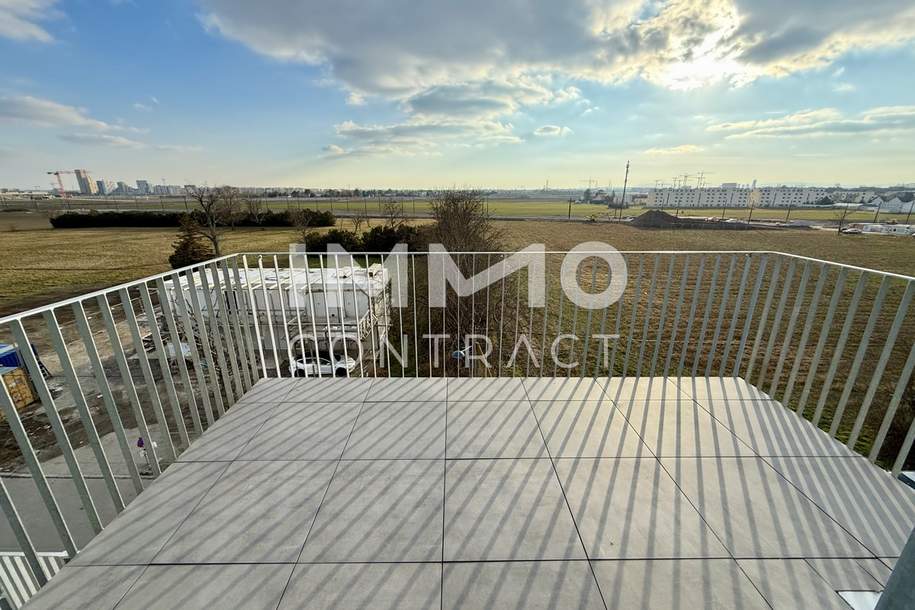 2 Monat Mietzinsfrei: 4 Zimmer Dachgeschoßwohnung mit Kühlung &amp; Blick über die Felder, Wohnung-miete, 1.498,99,€, 1220 Wien 22., Donaustadt