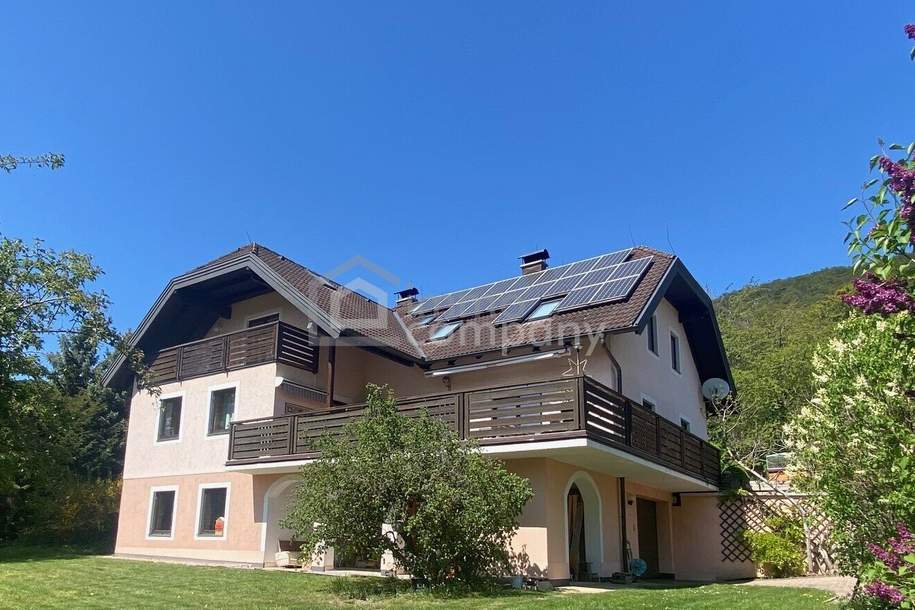 Mehrfamilienhaus mit Atelier, großem Grundstück und Fernblick ins Piestingtal, Haus-kauf, 899.000,€, 2753 Wiener Neustadt(Land)