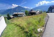 Baugrundstück mit Blick über das Zillertal