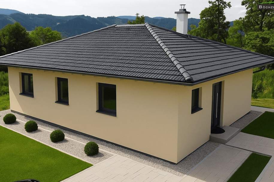 Belagsfertiger Bungalow mit 3 Zimmern und 1.266 m² Grund in Feistritz +++ Pulverstampf +++, Haus-kauf, 274.900,€, 8733 Murtal