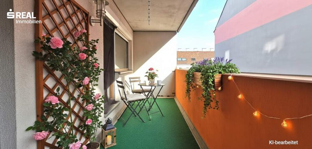 UNEINSEHBARE 2-ZIMMER MIT GROSSER LOGGIA