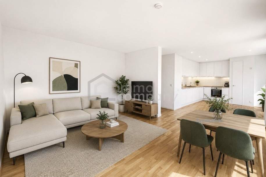 ERSTBEZUG AM MÜHLWASSER | 2 ZIMMER | KLIMA | U2-NÄHE | GARAGE OPTIONAL, Wohnung-kauf, 341.040,€, 1220 Wien 22., Donaustadt