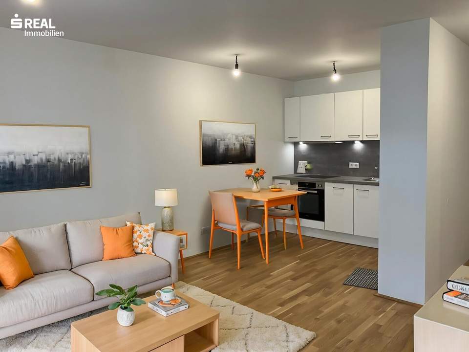Morgensonne auf der eigenen Terrasse – Moderne 2-Zimmer-Wohnung nahe Alte Donau